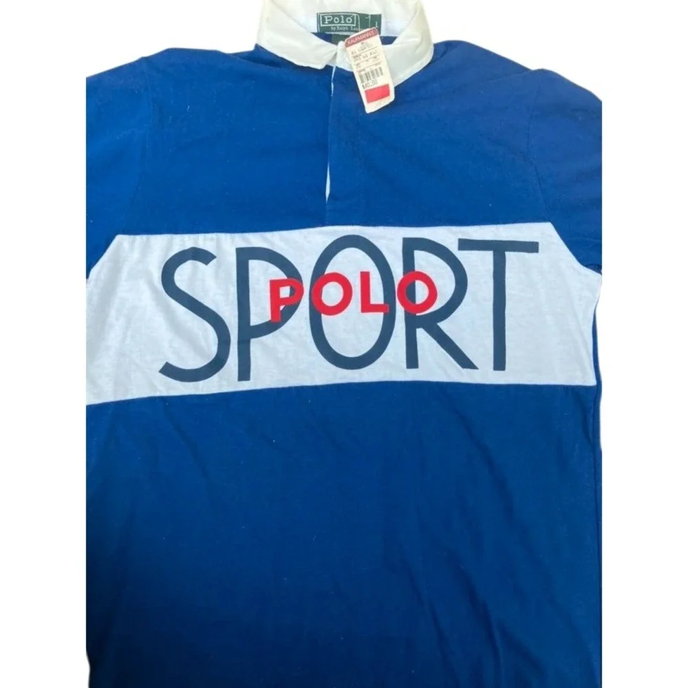 Vintage Polo Ralph Lauren Rare Polo Sport Rugby Shirt Adult Small Kids Large NWT
